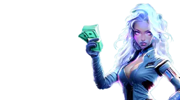 Изображение, представляющее приветственный бонус веб-казино СлотоЗал, с героиней в платье на фоне праздничной графики.